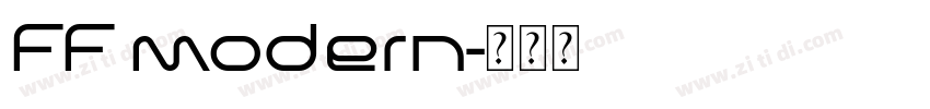 FF modern字体转换